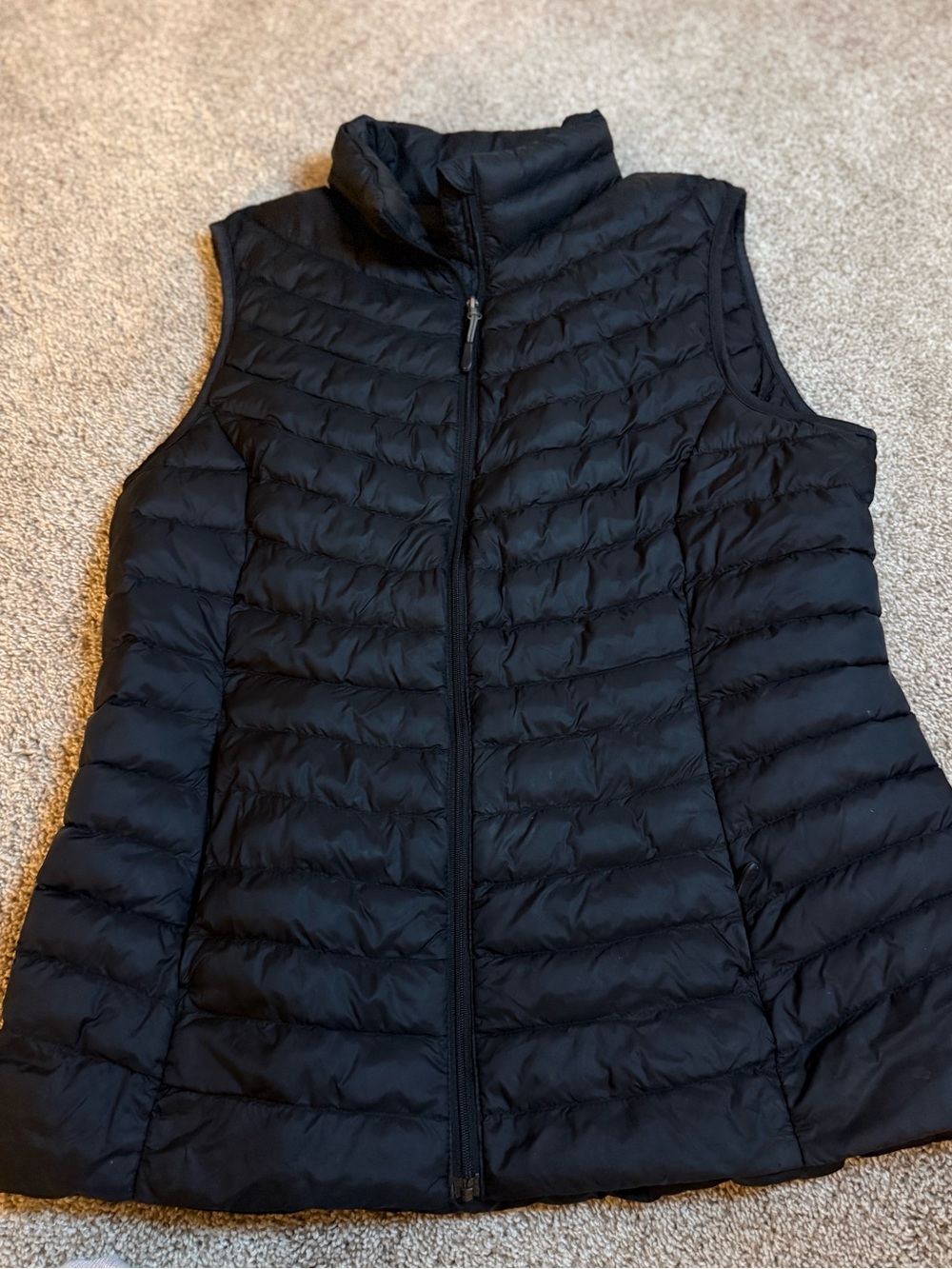 32 Degrees Black Quilted Lightweight Down-Feel Vest